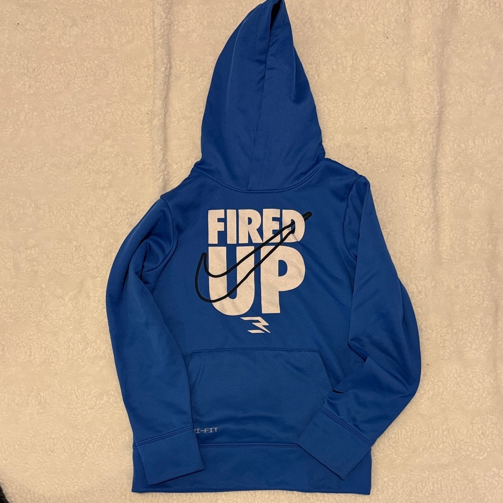 Nike Youth Blue 'Fired Up' Hoodie